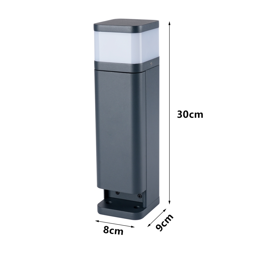 Brilagi - Vonkajšia lampa s 2 zásuvkami SCHUKO PILLAR 1xG9/11W/230V IP44 antracitová