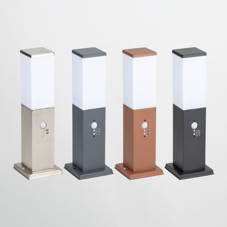 BRILAGI - Vonkajšia lampa s čidlom NOVA 1xE27/15W/230V 40 cm IP44 antracit