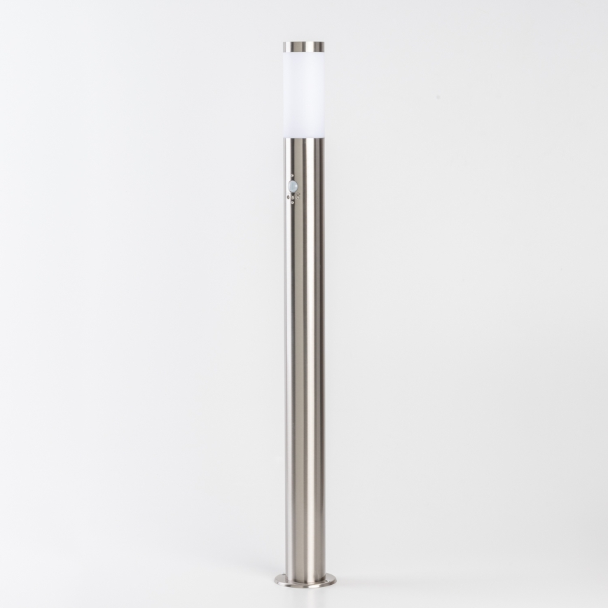 BRILAGI - Vonkajšia lampa so snímačom pohybu ELIA 1xE27/20W/230V IP44 100 cm matný chróm