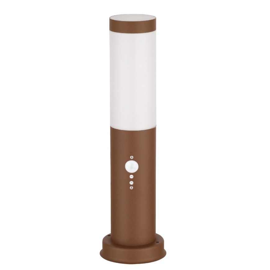 Brilagi - Vonkajšia lampa so senzorom NOVA 1xE27/15W/230V 40 cm IP44 hnedá