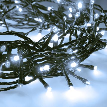 Brilagi - vonkajšia LED reťaz 150xLED/8 režimov 18 m IP44 studená biela