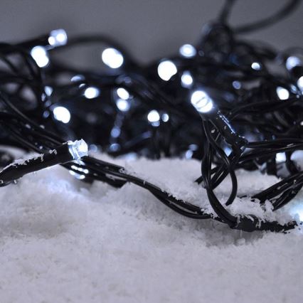 Brilagi - vonkajšia LED reťaz 150xLED/8 režimov 18 m IP44 studená biela