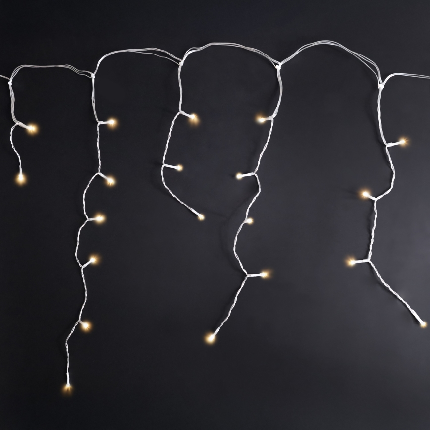 Brilagi - LED vonkajší reťaz 200xLED/8 funkcií 13m IP44 teplá biela cencúle