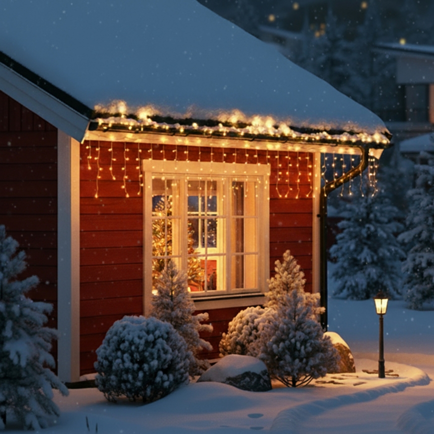 Brilagi - LED vonkajší reťaz 200xLED/8 funkcií 13m IP44 teplá biela cencúle