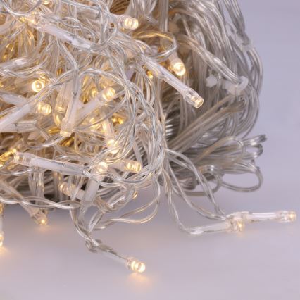 Brilagi - LED vonkajší reťaz 200xLED/8 funkcií 13m IP44 teplá biela cencúle