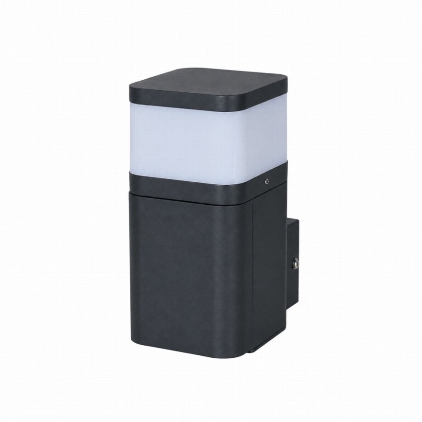 BRILAGI - Vonkajšie nástenné svietidlo so zásuvkou SCHUKO PILLAR 1xG9/11W/230V IP44 čierna