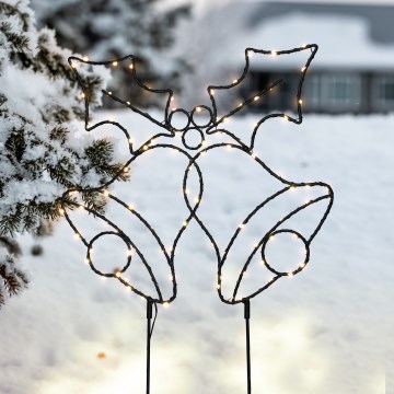 Brilagi - Vonkajšia vianočná LED dekorácia LED/3xAA IP44 55x32 cm zvončeky