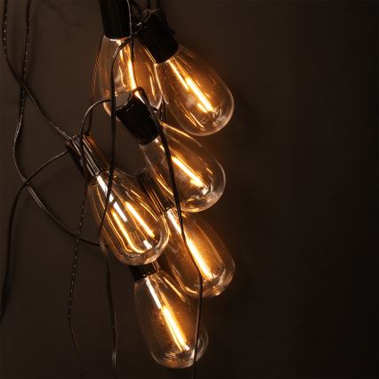 BRILAGI - Vonkajšia vianočná LED girlanda 10xLED/3xAA 3,2m IP44 teplá biela