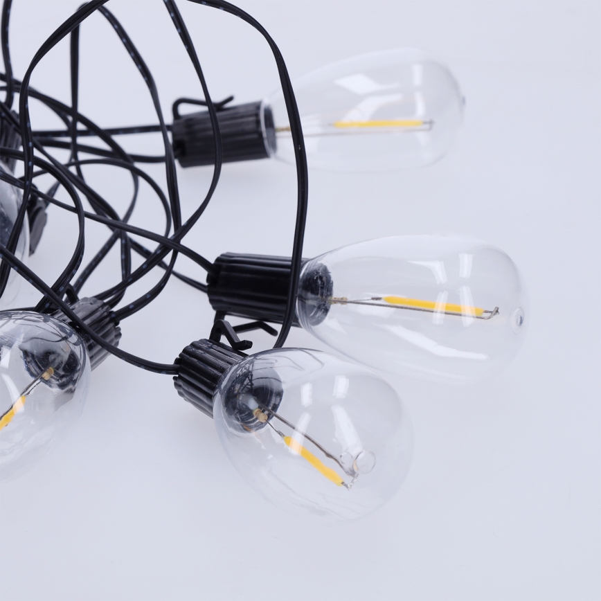 BRILAGI - Vonkajšia vianočná LED girlanda 10xLED/3xAA 3,2m IP44 teplá biela