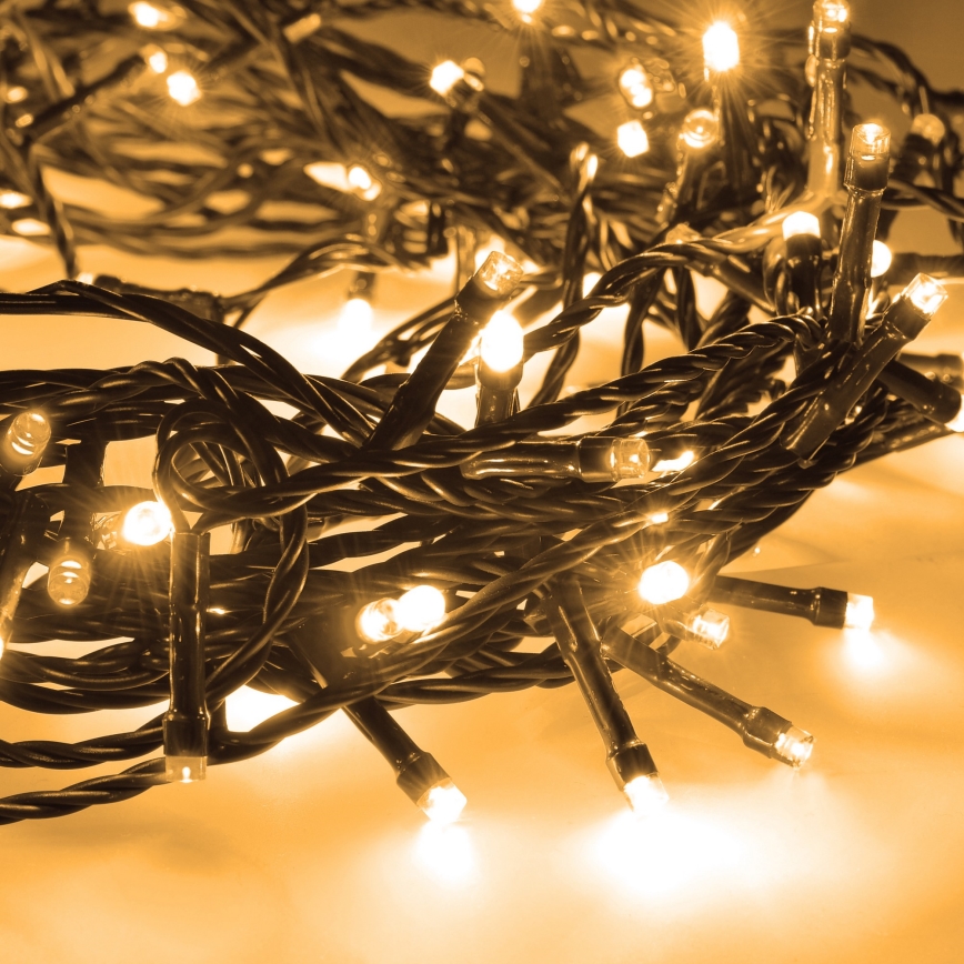 BRILAGI - Vonkajšia vianočná LED reťaz 200xLED/8 funkcií 23 m IP44 teplá biela