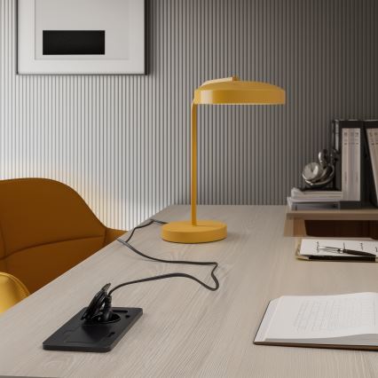 Brilagi - Vonkajšia zapustená obdĺžniková podlahová dvojzásuvka IP55 čierna