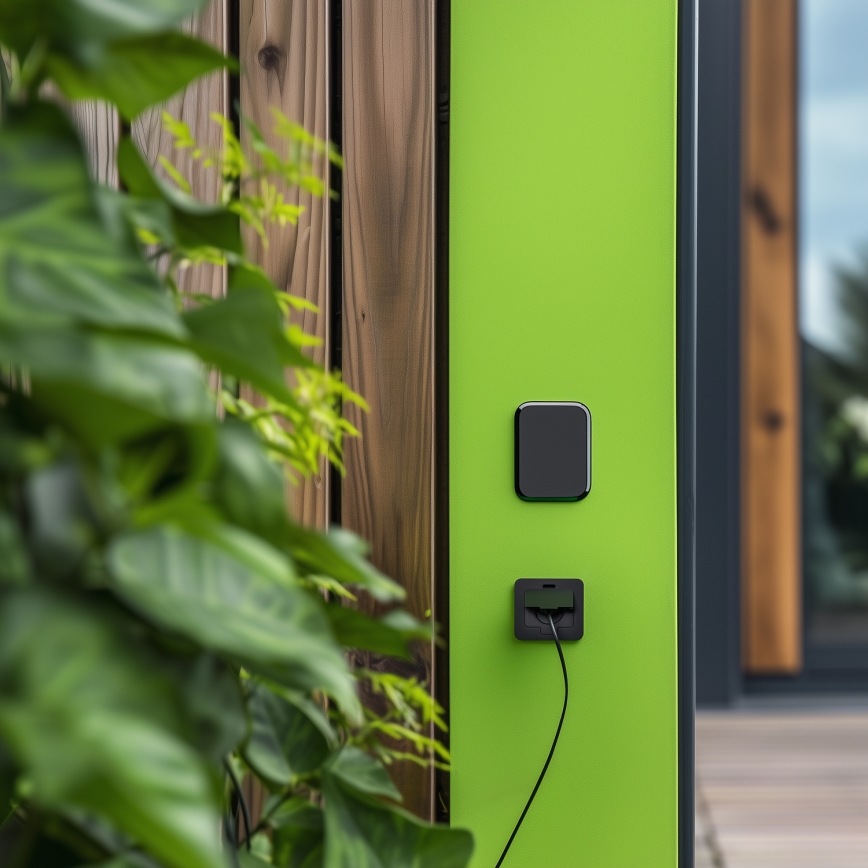 Brilagi - Vonkajšia zapustená obdĺžniková podlahová zásuvka IP55 čierna