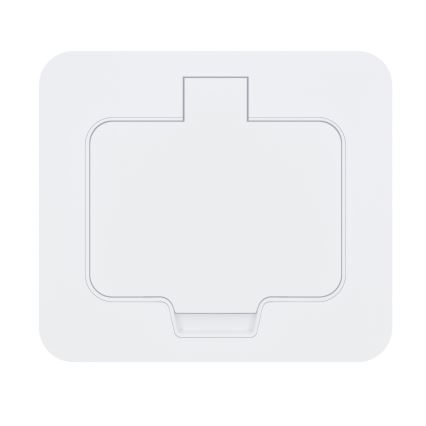 Brilagi - Vonkajšia zapustená podlahová zásuvka IP55 biela obdĺžniková