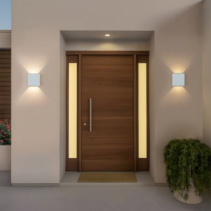 Brilagi - Vonkajšie LED nástenné svietidlo DOUBLERAY LED/6W/230V biela IP54