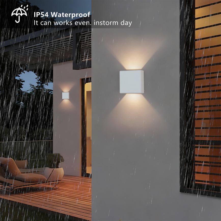 Brilagi - Vonkajšie LED nástenné svietidlo DOUBLERAY LED/6W/230V biela IP54