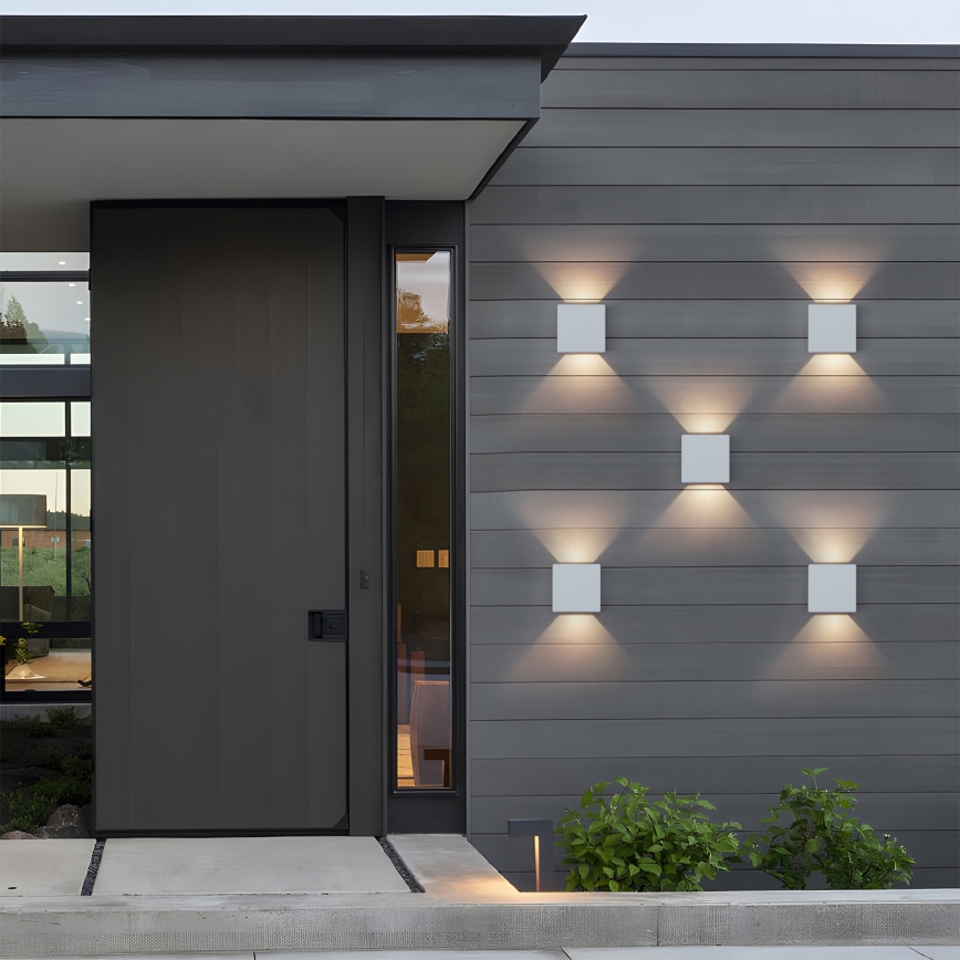 Brilagi - Vonkajšie LED nástenné svietidlo DOUBLERAY LED/6W/230V biela IP54