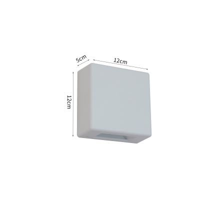 Brilagi - Vonkajšie LED nástenné svietidlo DOUBLERAY LED/6W/230V biela IP54