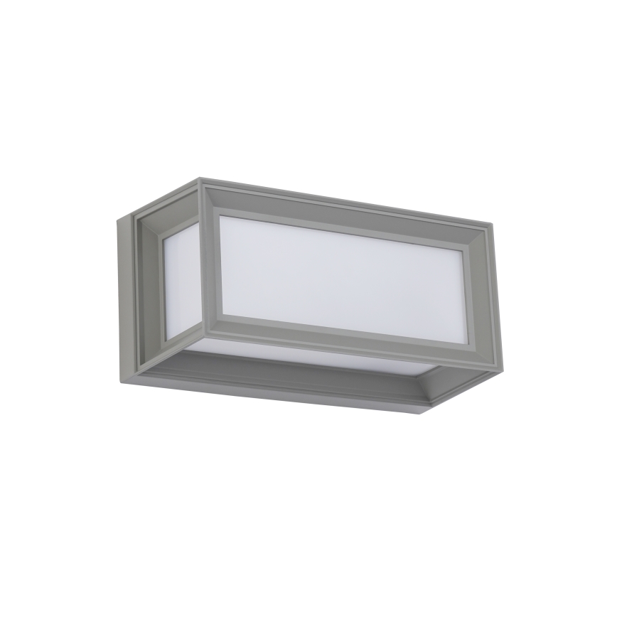 Brilagi - LED vonkajšie nástenné svietidlo so senzorom PARKER LED/12W/230V sivé IP44