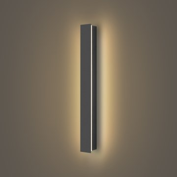 Brilagi - Vonkajšie nástenné LED svietidlo LINEAR, 12 W, 230 V, 3000 K, IP65, 50 cm, antracit