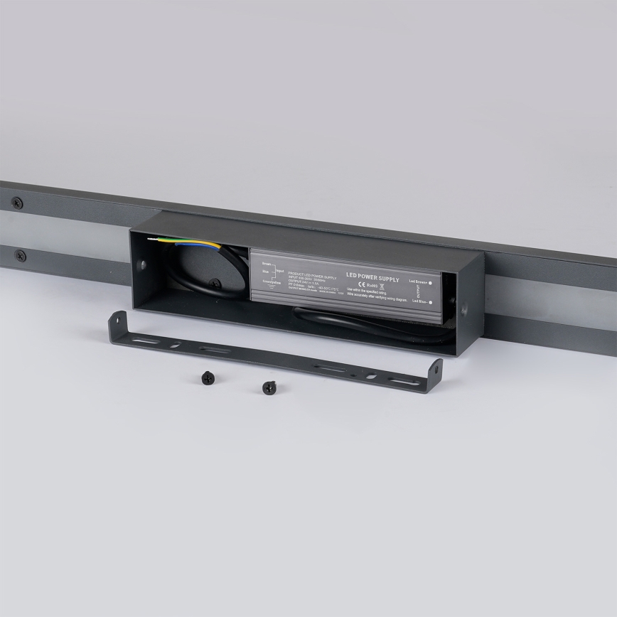 Brilagi - LED vonkajšie nástenné svietidlo LUNA LED/30W/230V 4000K IP65 150 cm antracit CRI 90