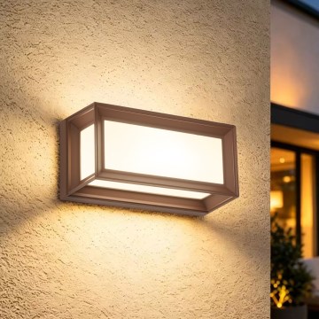 Brilagi - vonkajšie nástenné LED svietidlo PARKER LED/12W/230V 3000/4500/6000K hnedé IP44