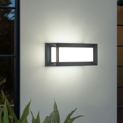 Brilagi - LED vonkajšie nástenné svietidlo so senzorom PARKER LED/12W/230V antracit IP44