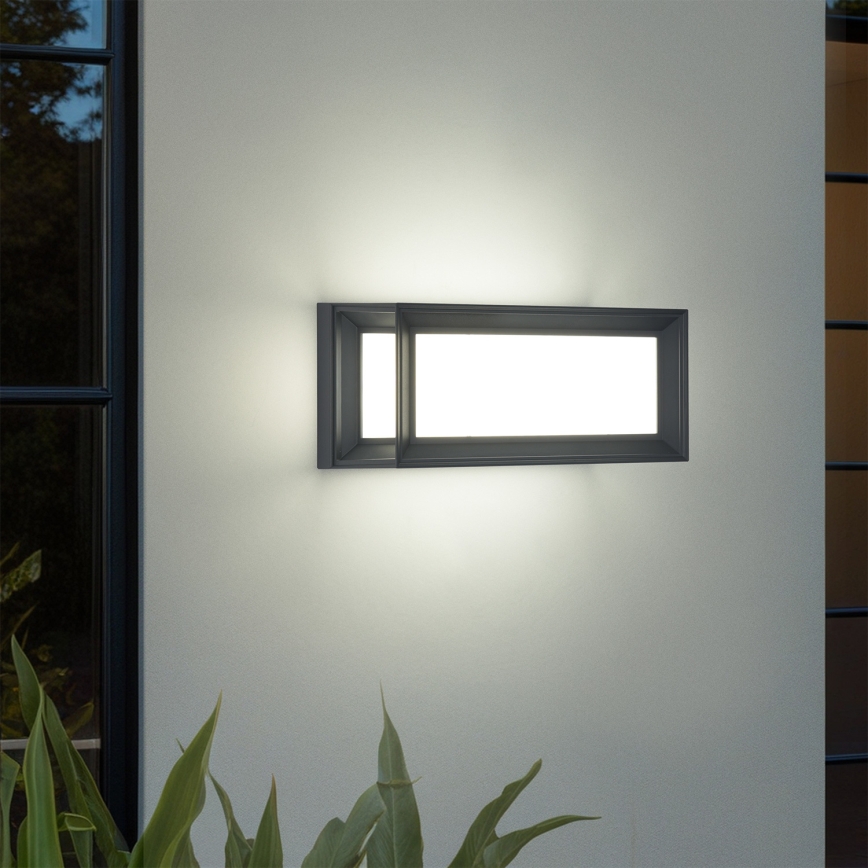 Brilagi - LED vonkajšie nástenné svietidlo so senzorom PARKER LED/12W/230V antracit IP44