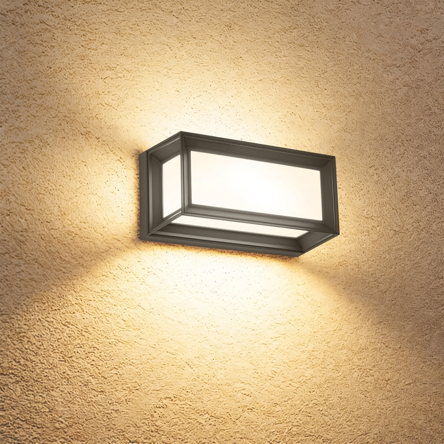 Brilagi - LED vonkajšie nástenné svietidlo so senzorom PARKER LED/12W/230V antracit IP44
