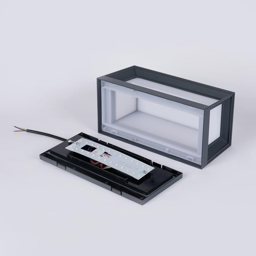 Brilagi - LED vonkajšie nástenné svietidlo so senzorom PARKER LED/12W/230V antracit IP44