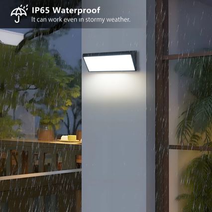 Brilagi - LED vonkajšie nástenné svietidlo TRIANGLE LED/42W/230V 45 cm čierne IP65