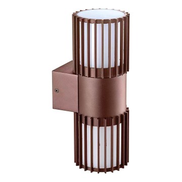 BRILAGI - Vonkajšie nástenné svietidlo ARMOR 2xGU10/35W/230V IP44 hnedé