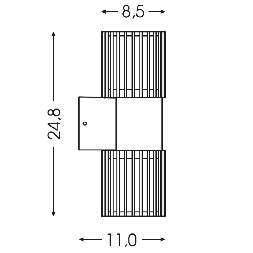 BRILAGI - Vonkajšie nástenné svietidlo ARMOR 2xGU10/35W/230V IP44 hnedé