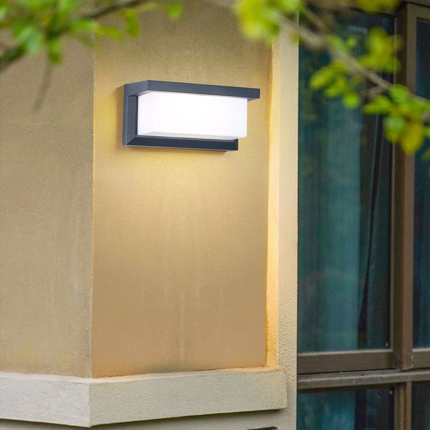 Brilagi - Vonkajšie nástenné svietidlo BRICKY 1xE27/60W/230V antracit IP54