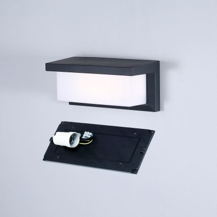 Brilagi - Vonkajšie nástenné svietidlo BRICKY 1xE27/60W/230V antracit IP54