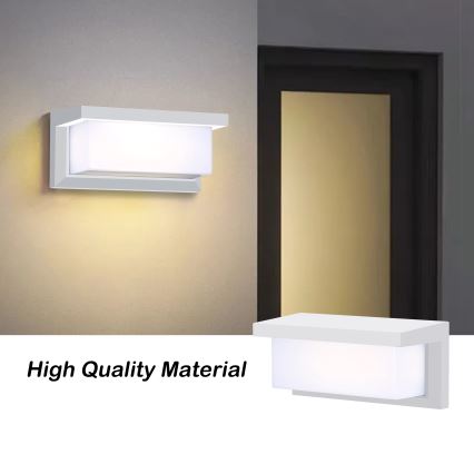 Brilagi - Vonkajšie nástenné svietidlo BRICKY 1xE27/60W/230V biela IP54