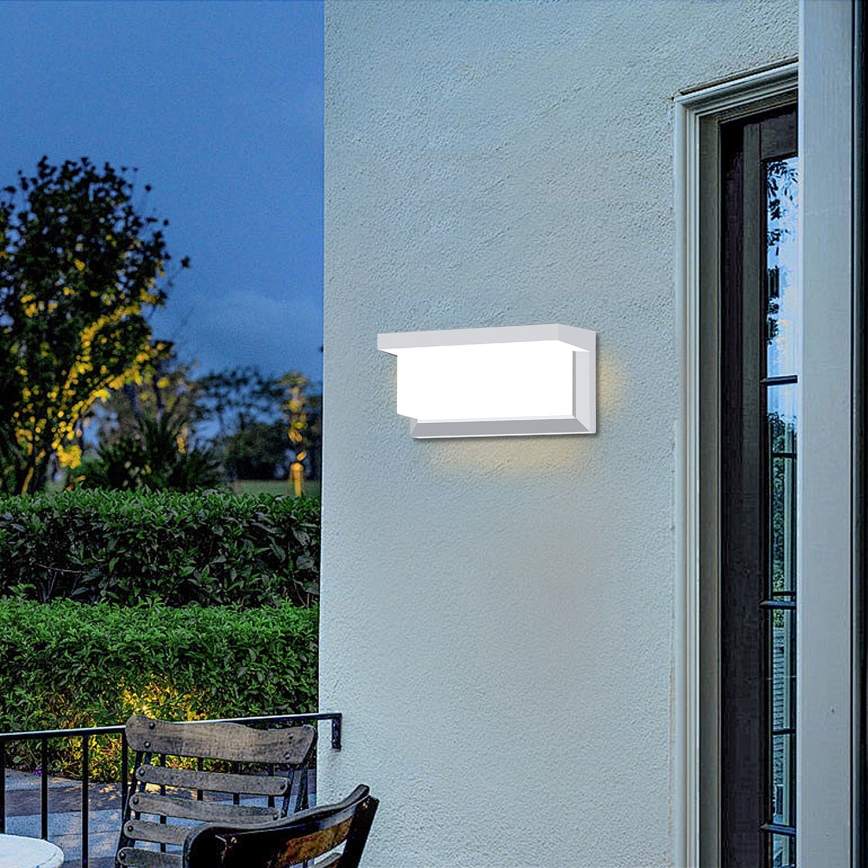 Brilagi - Vonkajšie nástenné svietidlo BRICKY 1xE27/60W/230V biela IP54
