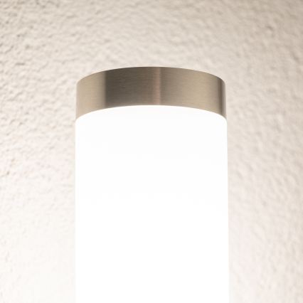 BRILAGI - Vonkajšie nástenné svietidlo ELIA 1xE27/20W/230V IP44 matný chróm