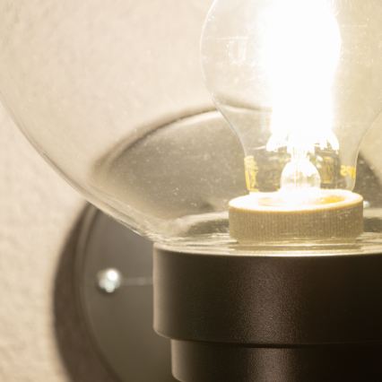 BRILAGI - Vonkajšie nástenné svietidlo HARBOR 1xE27/40W/230V IP33 antracit/číre