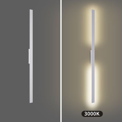 Brilagi - LED vonkajšie nástenné svietidlo LUNA LED/30W/230V 3000K IP65 150 cm biela CRI 90
