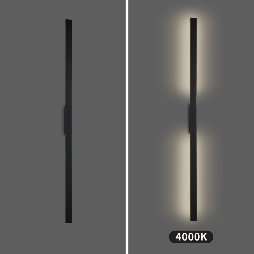 Brilagi - LED Vonkajšie nástenné svietidlo LUNA LED/30W/230V 4000K IP65 150 cm čierna CRI 90