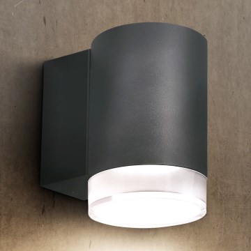 Brilagi - Vonkajšie nástenné svietidlo MATERA 1xGU10/30W/230V antracit IP54