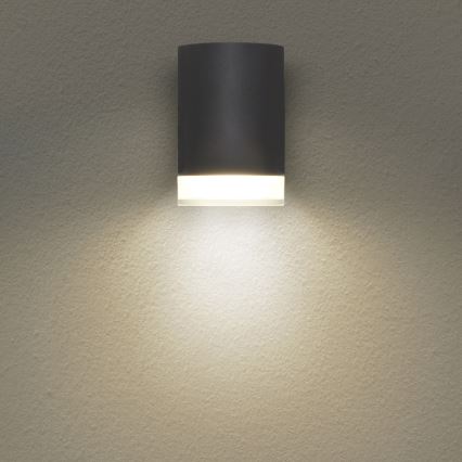 Brilagi - Vonkajšie nástenné svietidlo MATERA 1xGU10/30W/230V antracit IP54