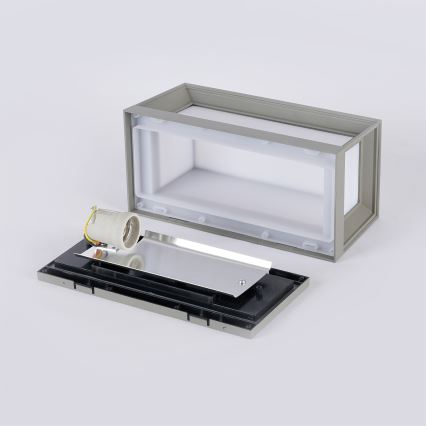 Brilagi - Vonkajšie nástenné svietidlo PARKER 1xE27/60W/230V sivé IP44