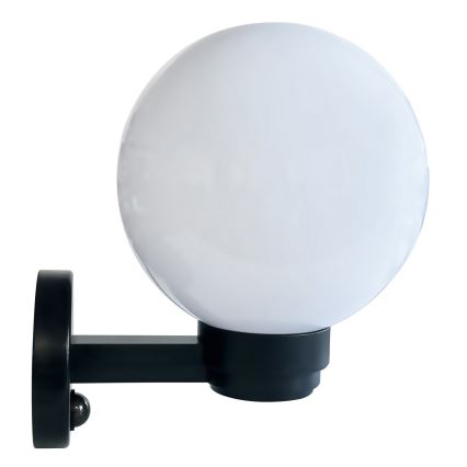 Brilagi - Zunanja stenska svetilka s senzorjem gibanja HARBOR 1xE27/40W/230V IP33 črna/bela