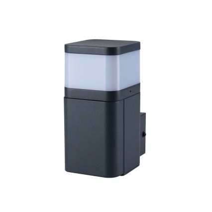 Brilagi - Vonkajšie nástenné svietidlo so zásuvkou SCHUKO PILLAR 1xG9/11W/230V IP44 antracit