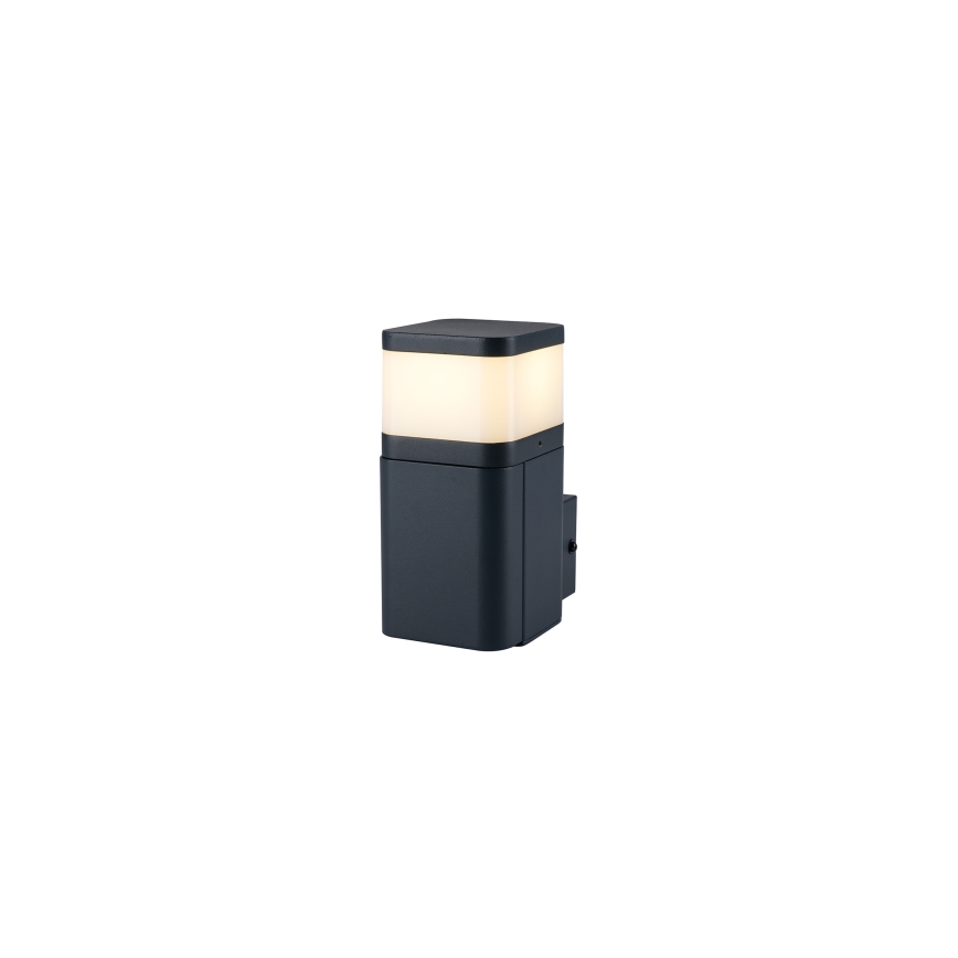 Brilagi - Vonkajšie nástenné svietidlo so zásuvkou SCHUKO PILLAR 1xG9/11W/230V IP44 antracit