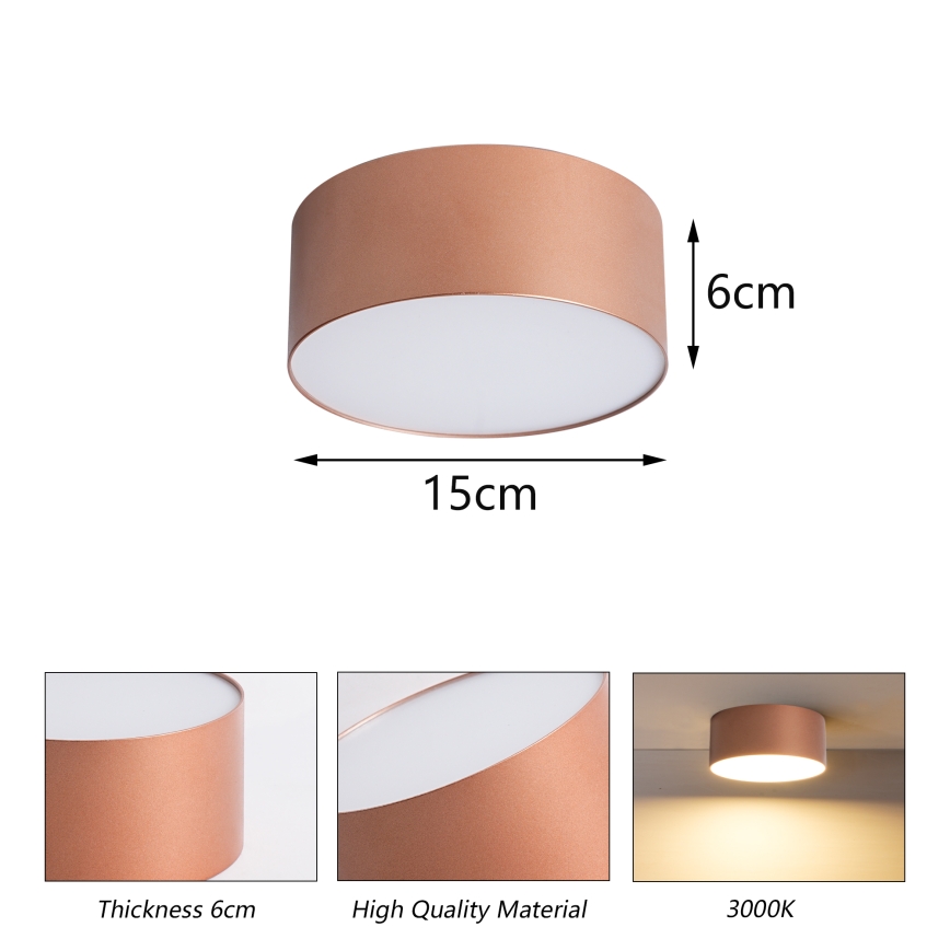 BRILAGI - Vonkajšie stropné svietidlo FORIS LED/20W/230V priemer 15 cm bronzové IP44