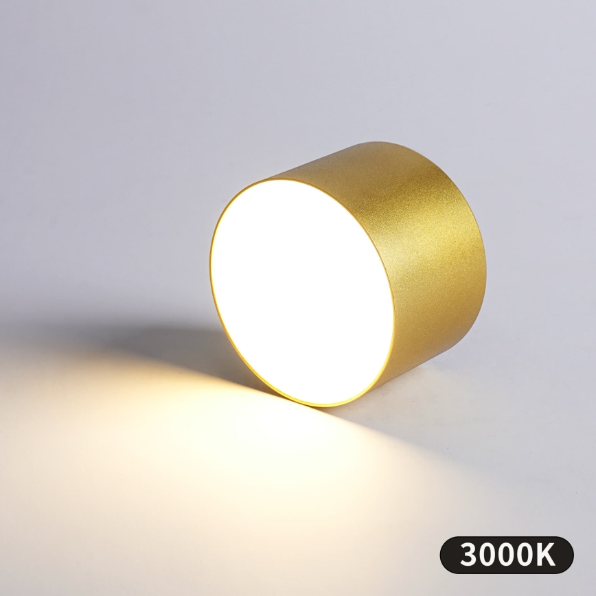 BRILAGI - Vonkajšie stropné svietidlo FORIS LED/9W/230V priemer 9 cm zlaté IP44