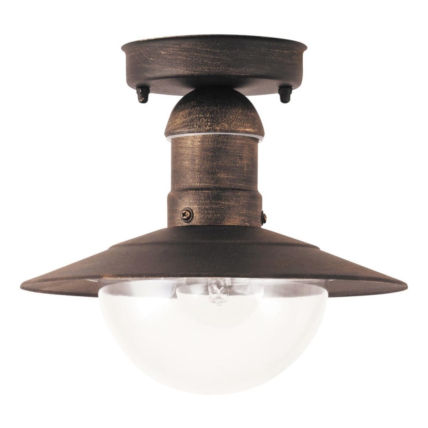 Brilagi - Vonkajšie stropné svietidlo MOLDE 1xE27/60W IP44 bronzová/patina