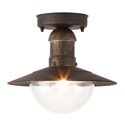 Brilagi - Vonkajšie stropné svietidlo MOLDE 1xE27/60W IP44 bronzová/patina